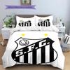 Santos FC Pattern Bedding Home Decoration Birthday Gift (1 * duvet cover + 2 * pillowcase, without core)