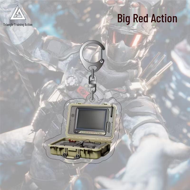 Delta Acrylic Big Red Keychain Pendant - High Return Gift for Friends