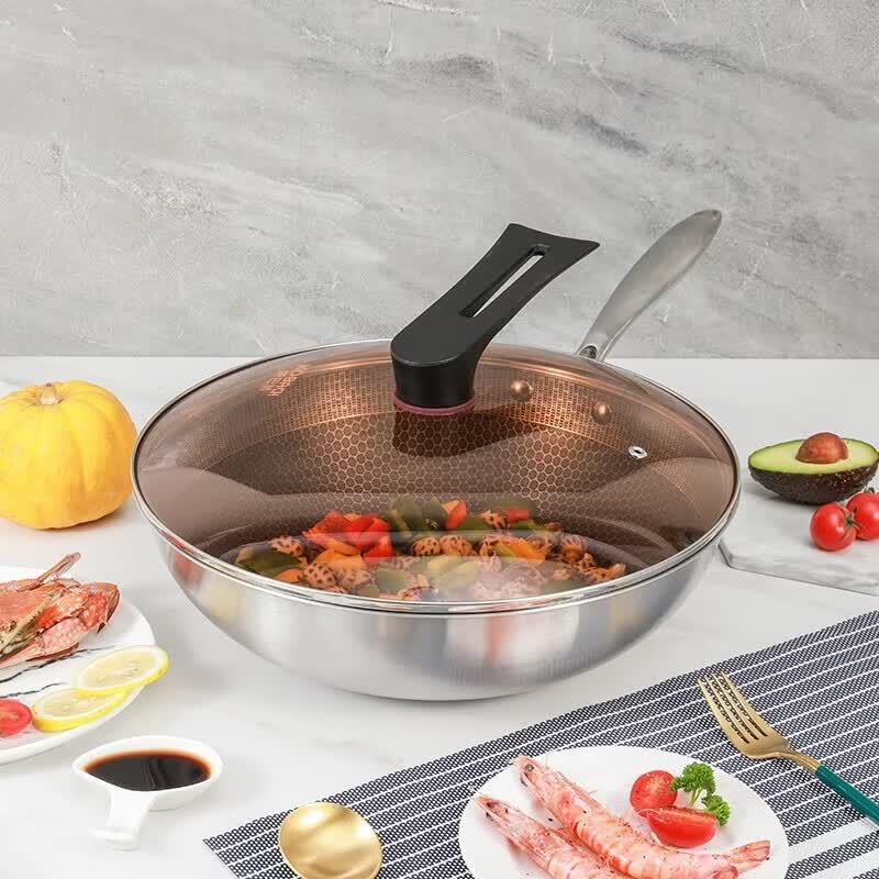 KOBACH Elite 32cm Honeycomb 304 Wok