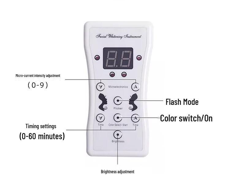 Photon LED Gesichtsmaske: 7-Farben-Lichttherapie zur Hautverjüngung und Massage