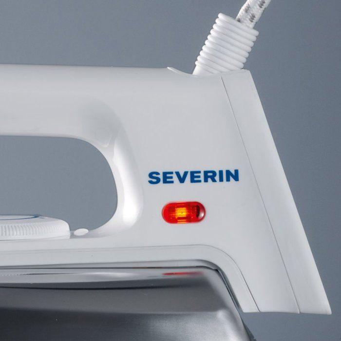 Fer à repasser SEVERIN - BA3211- Semelle aluminium brossé - 1200 W - Blanc