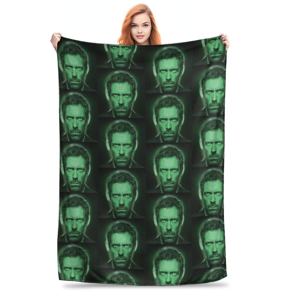 House MD TV Show Wool Blankets Awesome Throw Blankets for Home 150*125cm Quilt