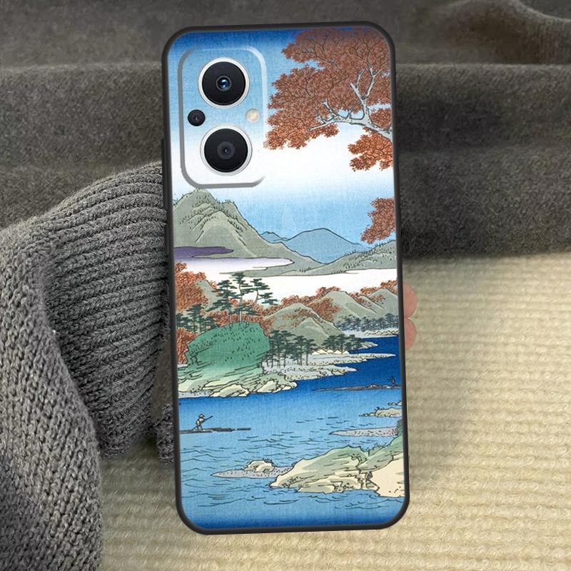 Japanese Ukiyoe Phone Case For OPPO Reno 12 F 13 13F 11 8T 7 8 10 Pro OPPO Find X8 X6 Pro X3 X5 Lite Cover