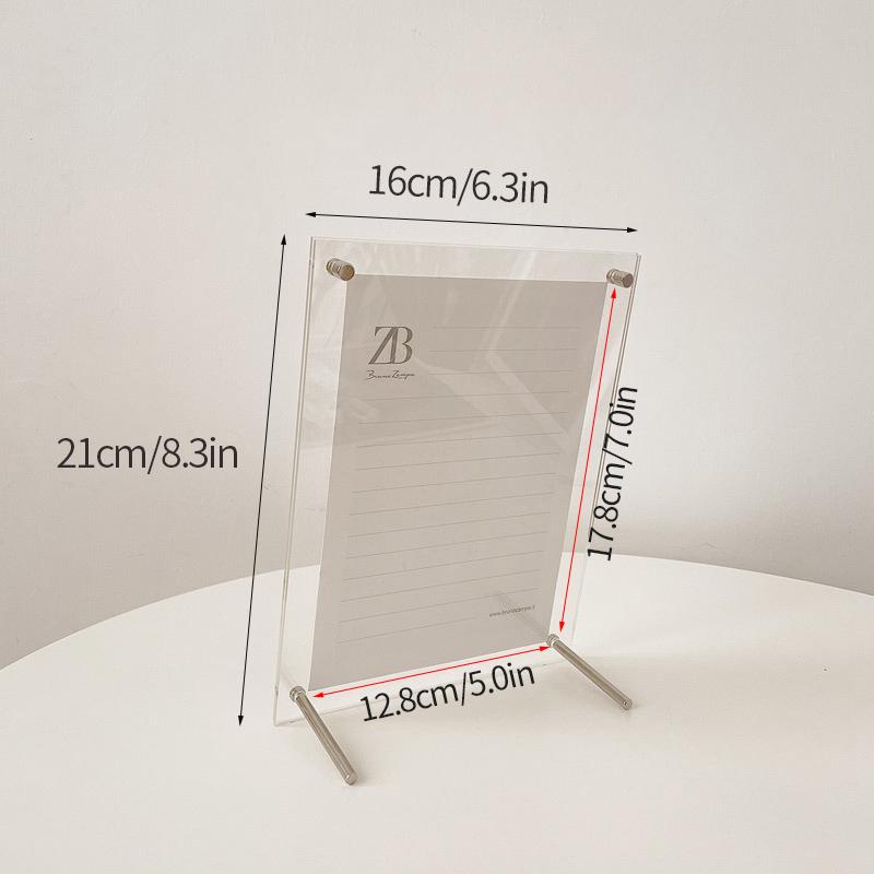 Acryl Fotorahmen Kpop Fotokartenhalter Transparenter Kartenrahmen Bilderständer Kpop Foto Halter Schlafzimmer Schreibtisch Dekoration