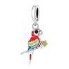 Beads Copper Charms Original Colored Parrot Pendant Beads Fit Bracelet Jewelry Diy Women Fine Gift Accessory