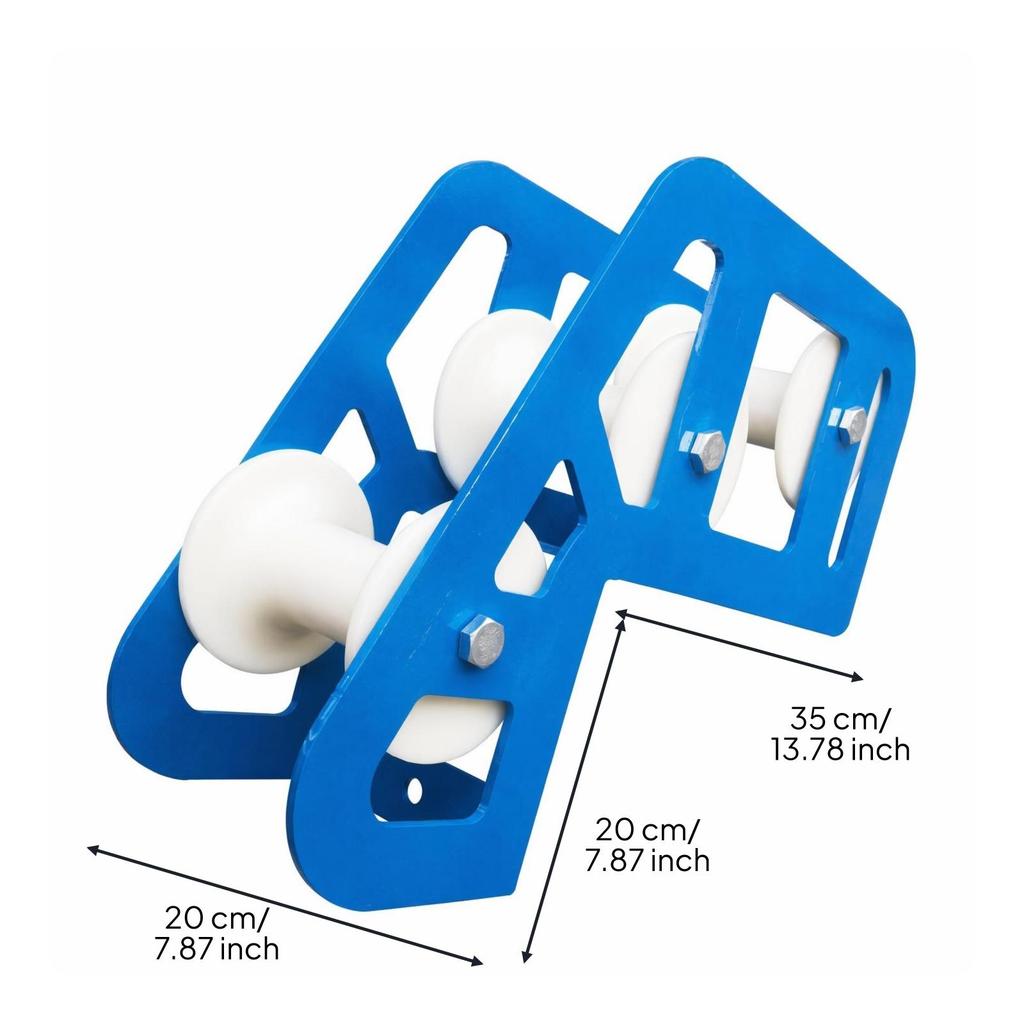 Cable Pulley Guide Heavy-Duty with Roller Wheels Industrial Wheel