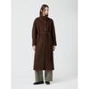 Cappotto Lungo Collo Alto in Misto Alpaca C254msg031