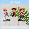 Charming Luffy Q Version Anime Figurine With Pvc Material Ideal For Display