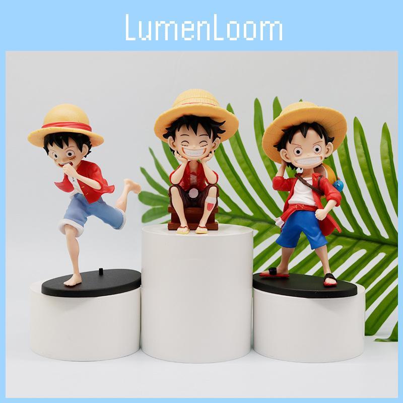 Charming Luffy Q Version Anime Figurine With Pvc Material Ideal For Display