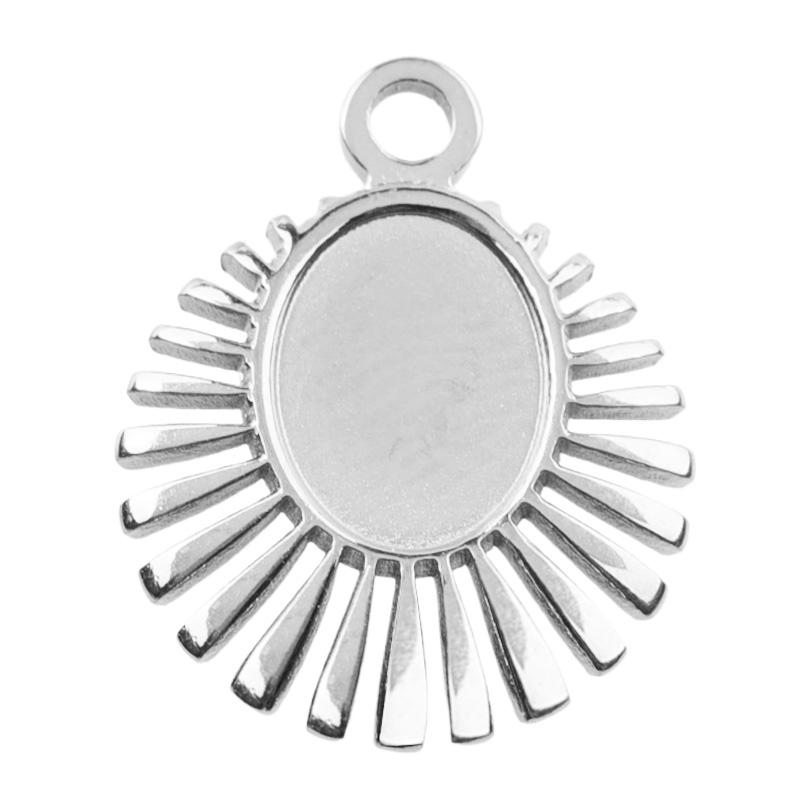6pcs/Lot Metal Sun Pendant Sunset Sunshine Stainless Steel Charms For Jewelry Making Supplies Fashion Charm DIY Earring Necklace