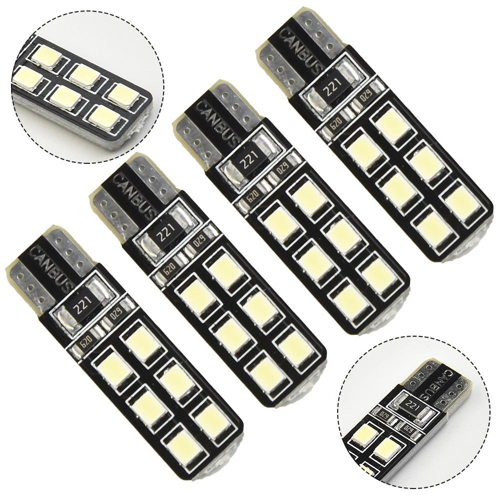 Car LED Lights Auto 4Pcs 6000K White Error Free Eyebrow DC12V Lamp Bulbs