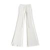 Trendy Women's Fleece Yoga Sweatpants with Drawstring Waist and Micro-flare Design