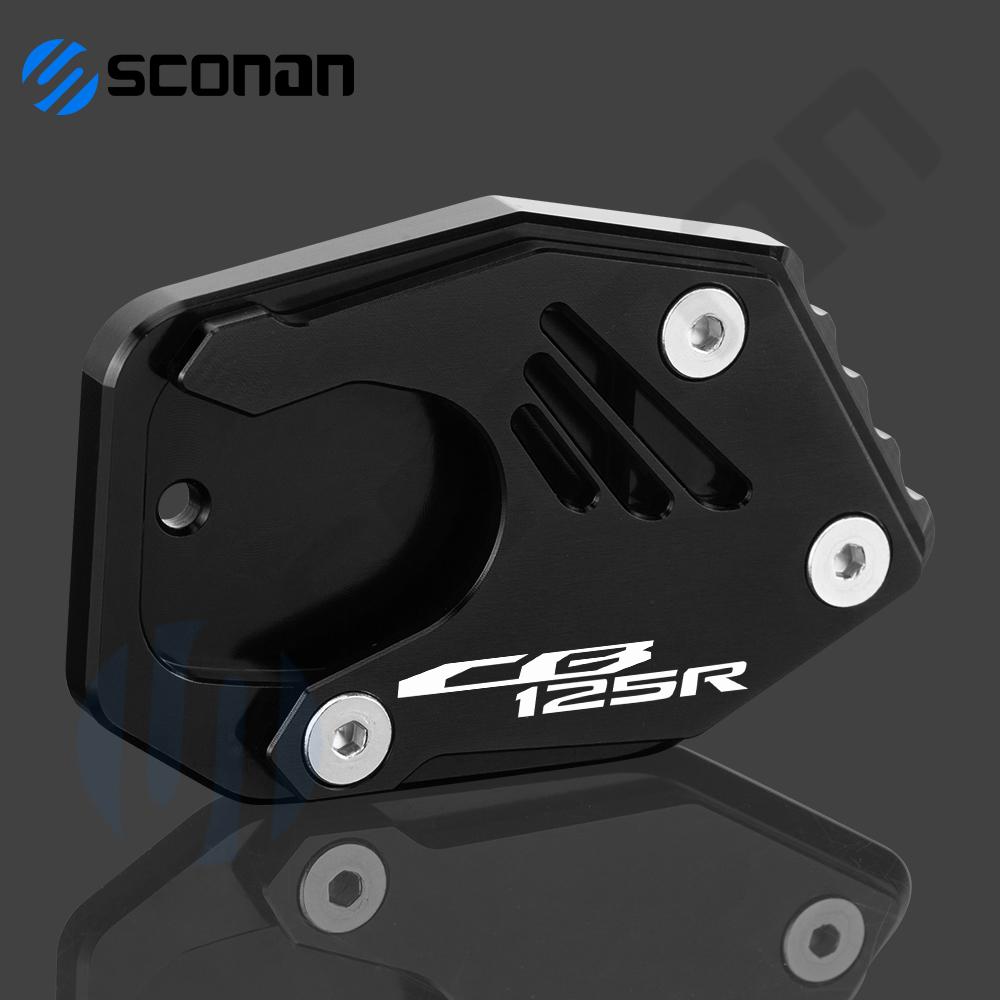 Motorcycle Accessories Kickstand Side Stand Extension Pad Support Plate Enlarge For HONDA CB125R CB 125R