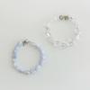 August Harmony 925silver Pebble Gem Bracelet / 2color