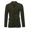 Men's New England Solid Color High Quality Casual Corduroy Single Breasted Suit