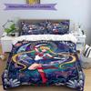 3'lü Nevresim Takımı (1*Nevresim Kılıfı + 2*Yastık Kılıfı, Çekirdeksiz), Sailor Moon Baskılı Nevresim Takımı, Yatak Odası Dekorasyonu, Dört Mevsim, Doğum Günü Hediyesi