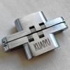 (1 Pair) Hidden Door Hinge, Stainless Steel, Hidden Barrel Wooden Box Silver