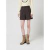 Cc Collect Belted Wool Blend Shorts  C253msa022c 