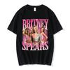 90s Singer Britney Spears Beautiful Photo Graphic Print Tshirt Fashion Hip Hop Oversized T Shirt Harajuku Short Sleeve T Shirts