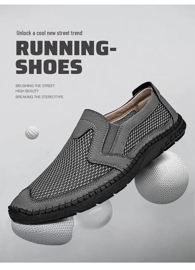 2023 Men's Breathable Mesh Slip-On Loafers: Soft Sole, Casual & Stylish