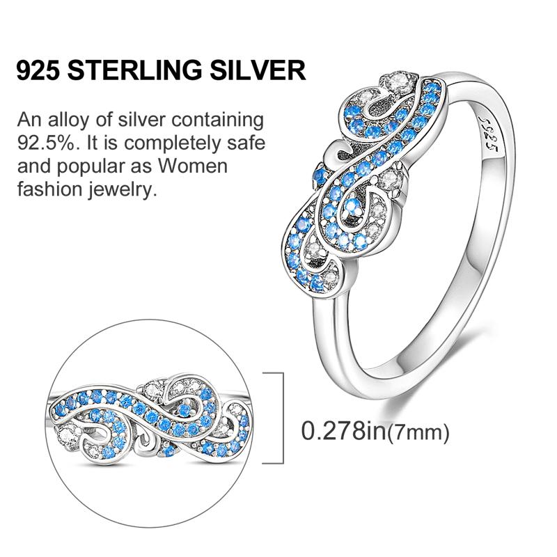 Originální stříbrný prsten 925 Barevné diamanty Zirkony Prsten na prst Pro ženy Šperky Svatební Zásnubní Dárek k narozeninám