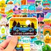 50 Outdoor Travel Series Stickers European and American Trendy Stickers Ins Suitcase Notebook Graffiti Stickers
