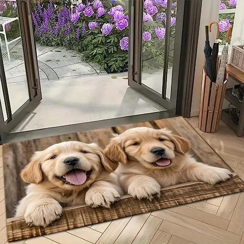 Cartoon Cute Cat Diatom Mud Floor Mat For Home Bathroom Door Non-slip Absorbent Mat