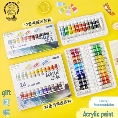 Xiaokani Acrylic Paint Set: 24 Waterproof Colors for Student and Beginner DIY Art.