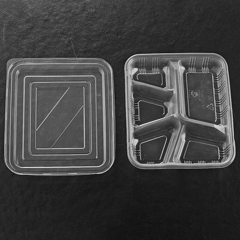 Disposable Rectangular Plastic Food Container Set