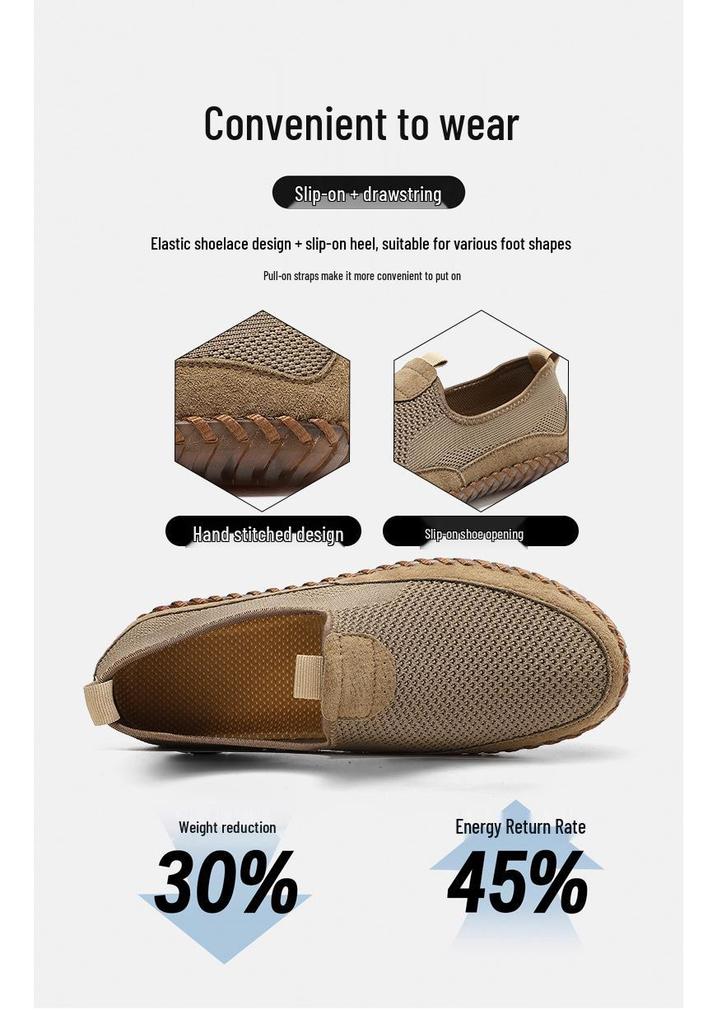 Men's Breathable Mesh Slip-on Summer Shoes
