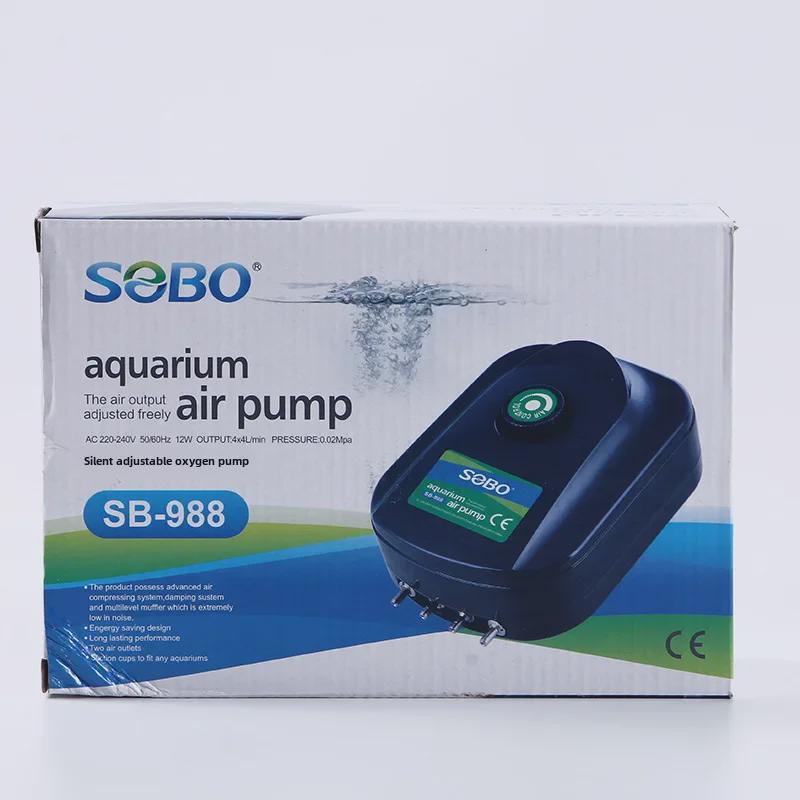 SOBO Aquarium-Sauerstoffpumpe für Fischtanks – Modelle SB748, SB848, SB948, SB988