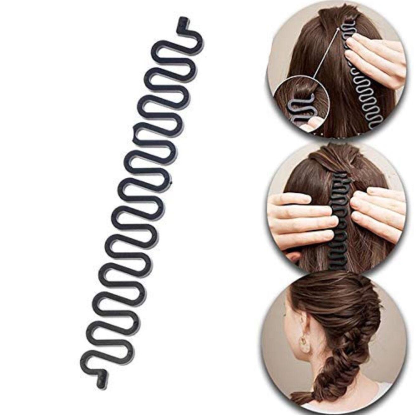 

5style French Braid Styling Tool Lazy DIY Hairstyle Braider Easyuse Magic Fishbone Braid Tools Styling Access for All Hair Types