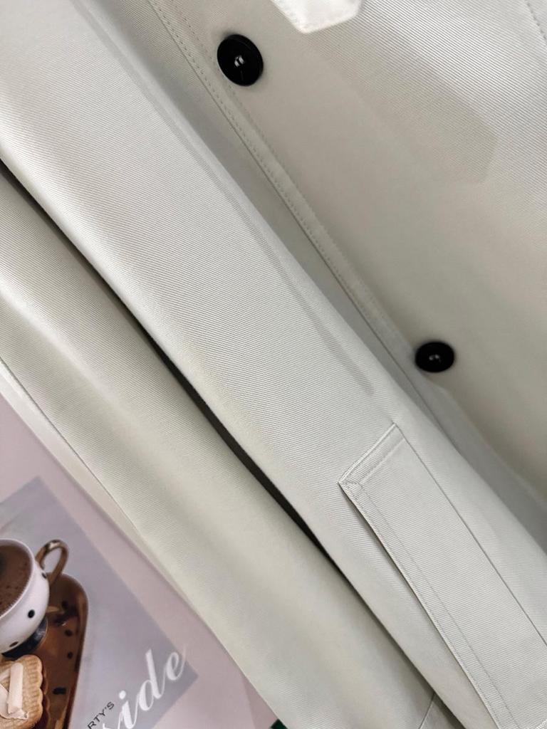 Beige High-End Women's Loose Trench Coat - 2025 Spring/Autumn Fashionable Overcoat