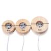 Resin Art Display Round Wood Colorful LED Light Wooden Night Lamp Base Stand for DIY Epoxy Resin Mold Display Base Home Decor