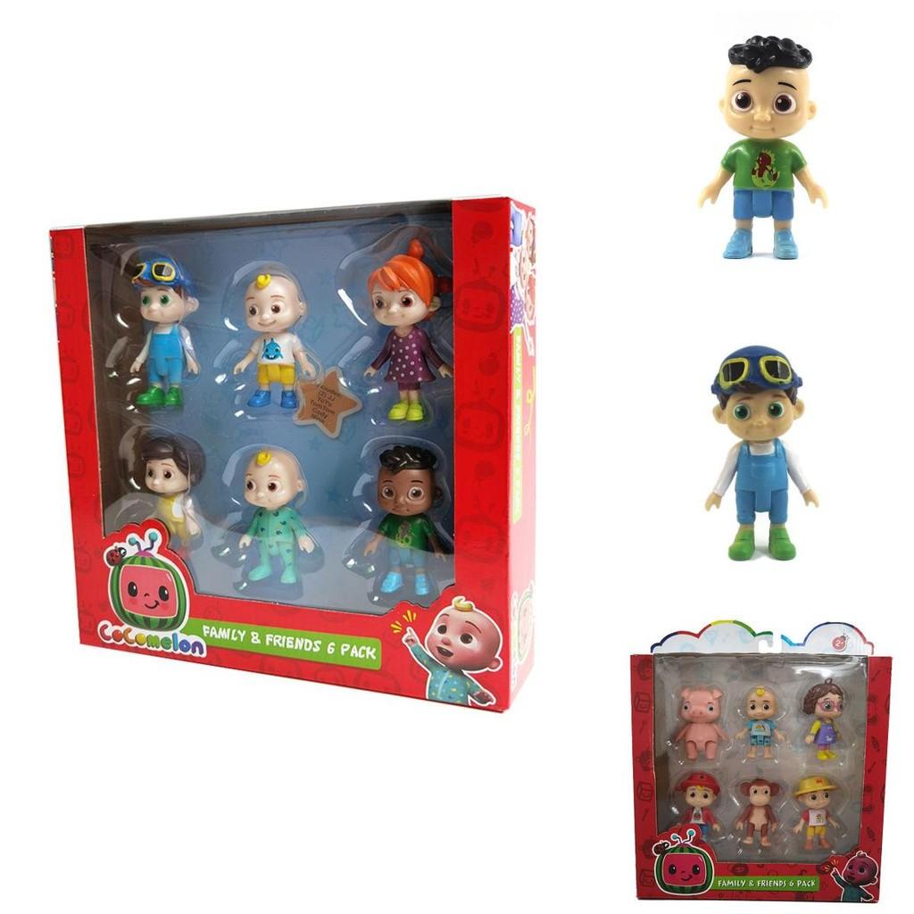 Detailliertes Cocomelon Jj Figur Spielset Miniaturen Tortenaufleger Sammlermodell