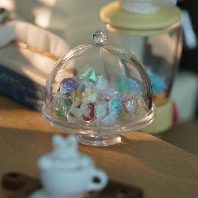 Plastic Elevated Cake Serving Tray For Miniature Room Decoration Cake Shop Simulation Display Tray Decorative Accessory