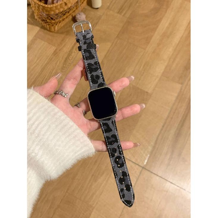 Advanced vintage leather loop band For Apple Watch women 44mm 40 45 41 49 42 38 Series 11 10 9 8 SE 7 6 5 4 3 Strap 38mm40mm41mm синий