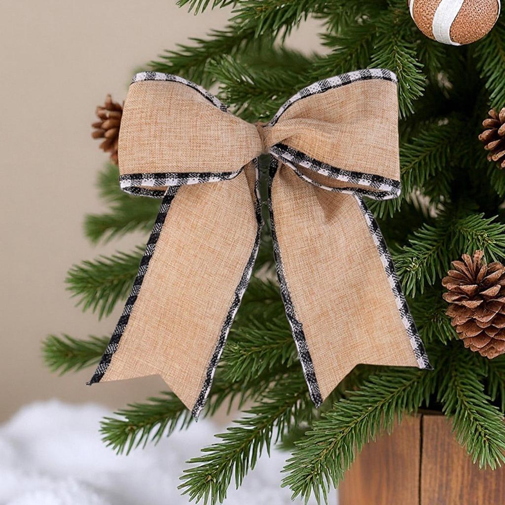 Kerst Strik Ornamenten Kerstboom Knutsel Strikje Kerst Krans Slingers Kerstboom Decoratieve Strikken Kerst Decoratie
