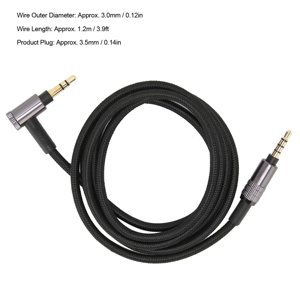 Audio Cable 3.5mm To AUX HIFI Headphone Cord Fit for Sony MUCS12SM1/1AM2/1000XM4