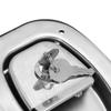 Oval Plane Baffle Door Lock Latch 304 Stainless Steel for Car RVs Trailers Ships Toolbox