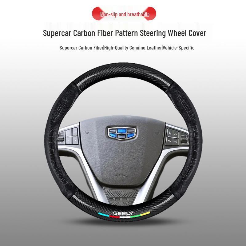 Steering Wheel Cover for Geely Models: Emgrand, Xingyue L, Xingrui, Boyue L, Binyue Cool, Vision X6, Binrui