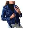 Women's PU Leather Motorcycle Jacket - 2026 Korean Style, Slimming, Short Trendy Fall/Winter Outerwear