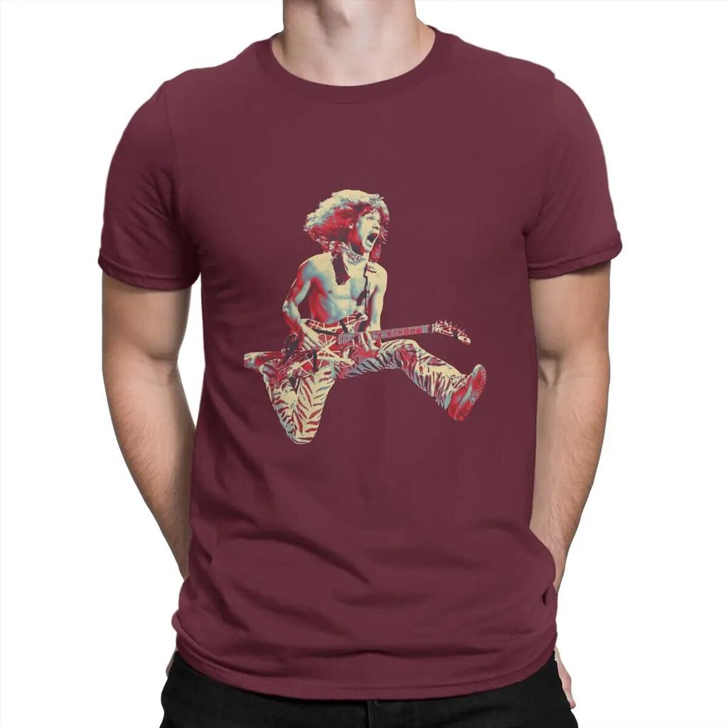 Beliebte Metal Rock Band T-Shirts für Unisex Baumwolle Mode für Unisex T-Shirts O-Ausschnitt Van Halen T-Shirt Kurzarm Kleidung Sommer