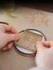 Incense Seal Tool Set Copper Square Binaural Incense Seal Model Censer Home Zen Tea Room Office Temple Decoration Aroma Tool