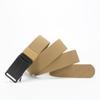 Business Stretch Canvas Toothless Automatic Buckle Belt Men'S Multi-Color Optional Casual Woven Belt