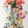 72Pcs Lifelike Butterfly Decorations Set Watercolor Wings for Wedding Party Photo Booth Props Home Room Decor Bridal Wreath Diy