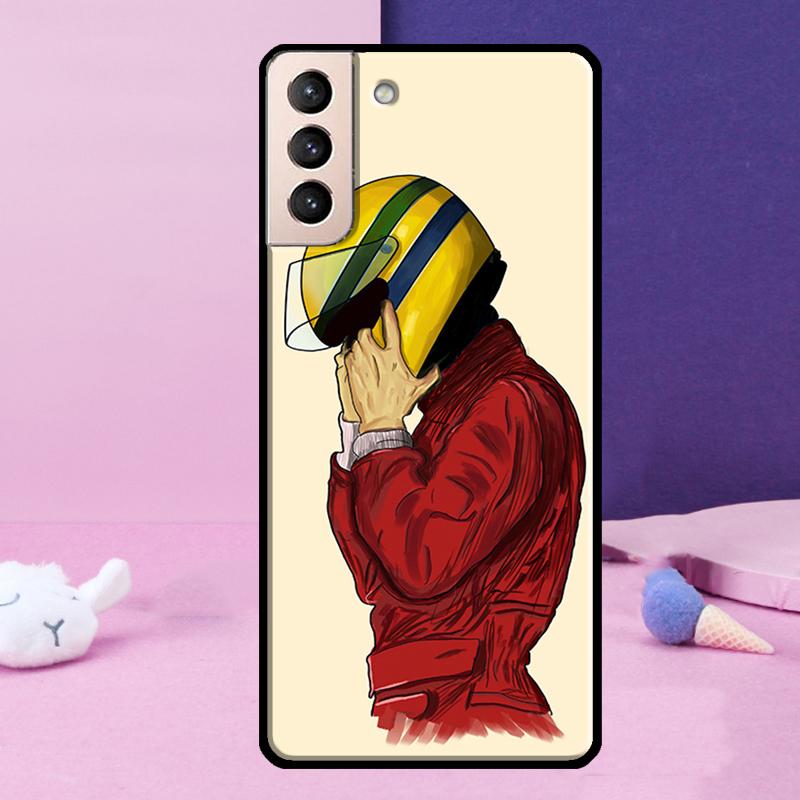 Ayrton Senna F1 Phone Case For Samsung Galaxy S25 S24 Ultra S9 S10 S20 S21 S22 Plus S23 FE S24 FE Cover