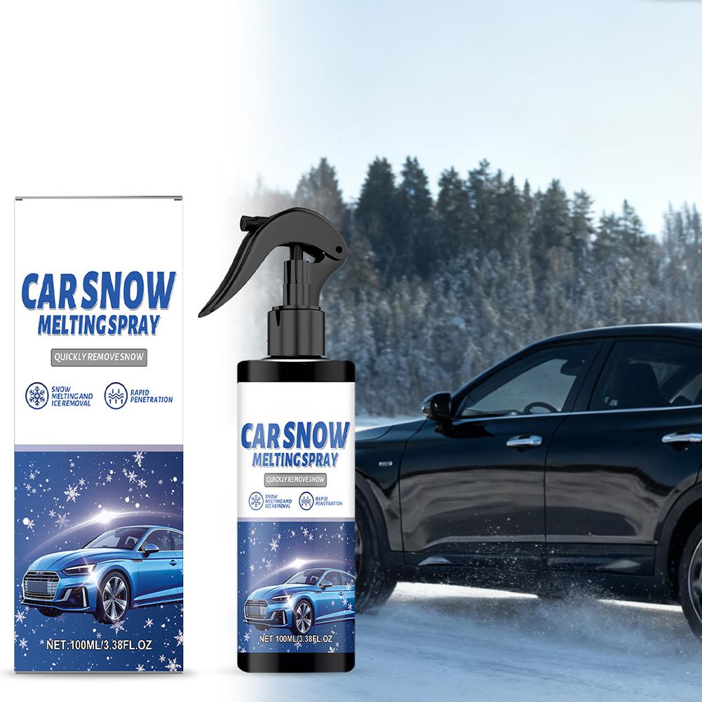 Anti-Ice Coating Spray for Car Windshield Long-Lasting Frost & Snow Prevention Quick Melt Deicer No Scrape Winter Car Care X7D3