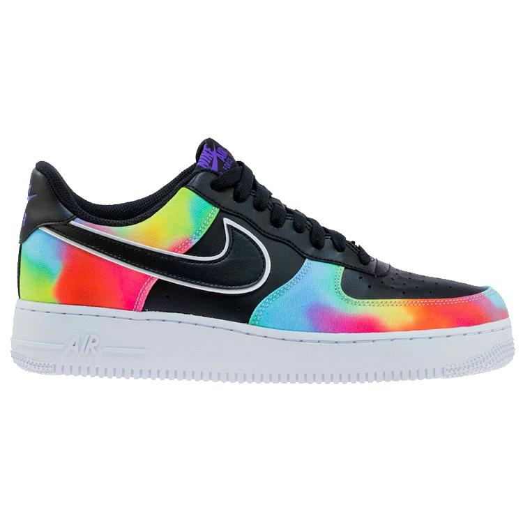 New Nike Air Force 1 Low Tie Dye Black CK0840-001