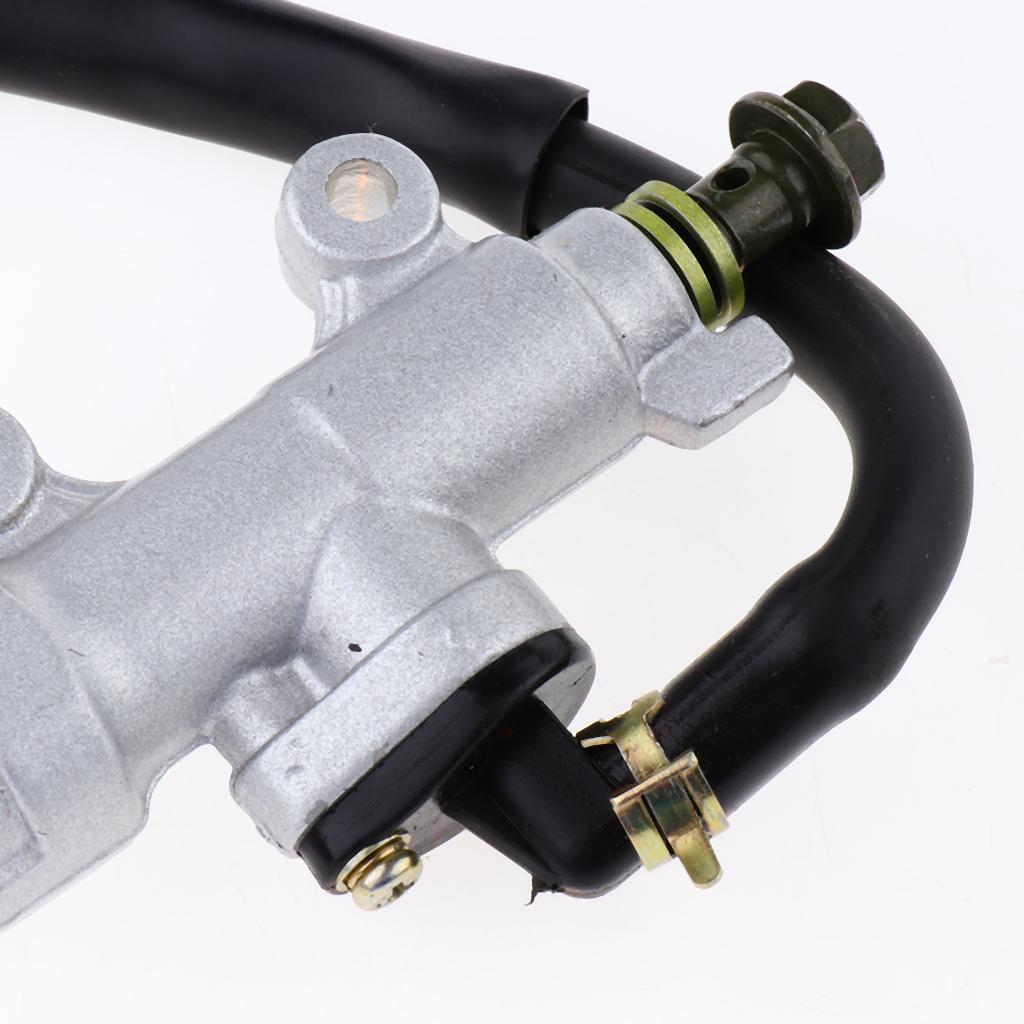 Rear Foot Brake Master Cylinder Universal Pump Folding Design with Oil Cup for Geely CK Brake Cylinder and Off-road Motorcycle